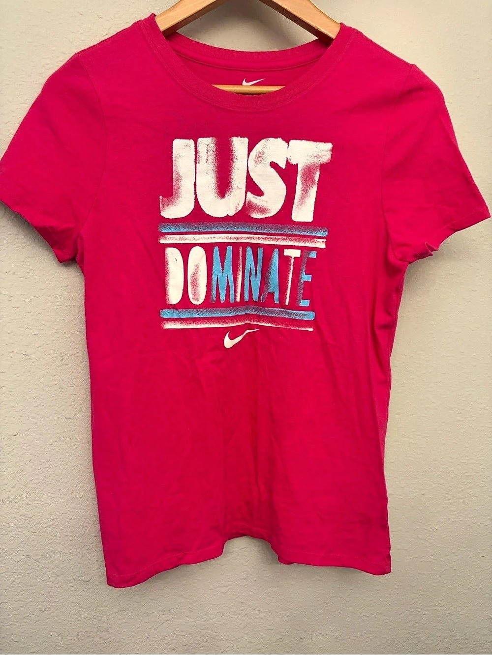 Nike Just Dominate Tee Graphic Tee Pink XL Girls